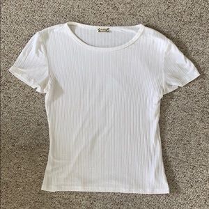 Free People white t shirt